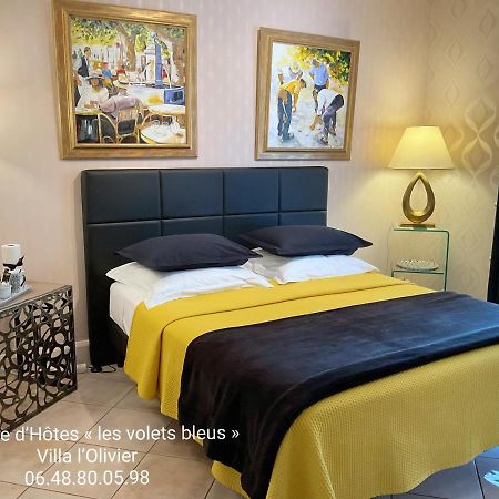 Chambre D'Hotes "Les Volets Bleus" - Villa L'Olivier Cote Mer 보-쉬르-메르 외부 사진