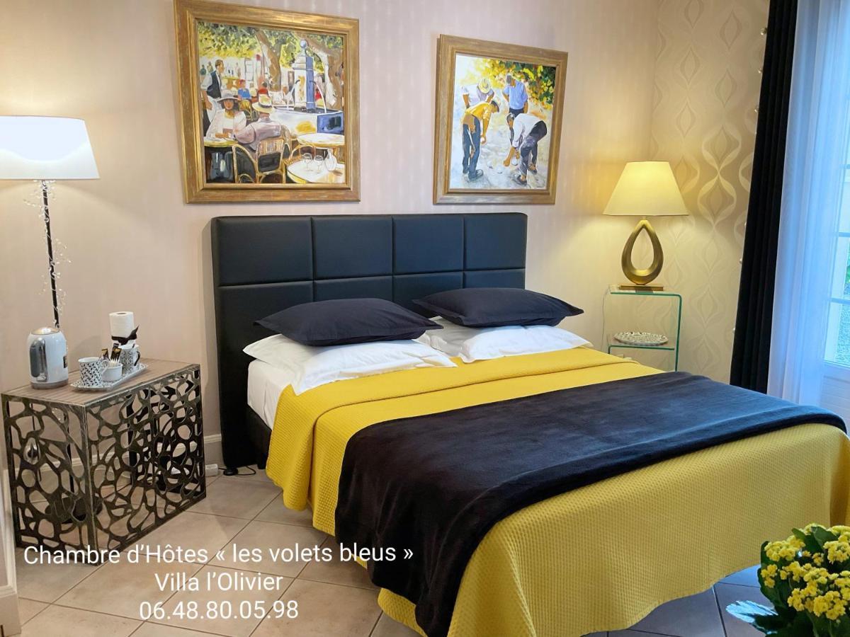 Chambre D'Hotes "Les Volets Bleus" - Villa L'Olivier Cote Mer 보-쉬르-메르 외부 사진